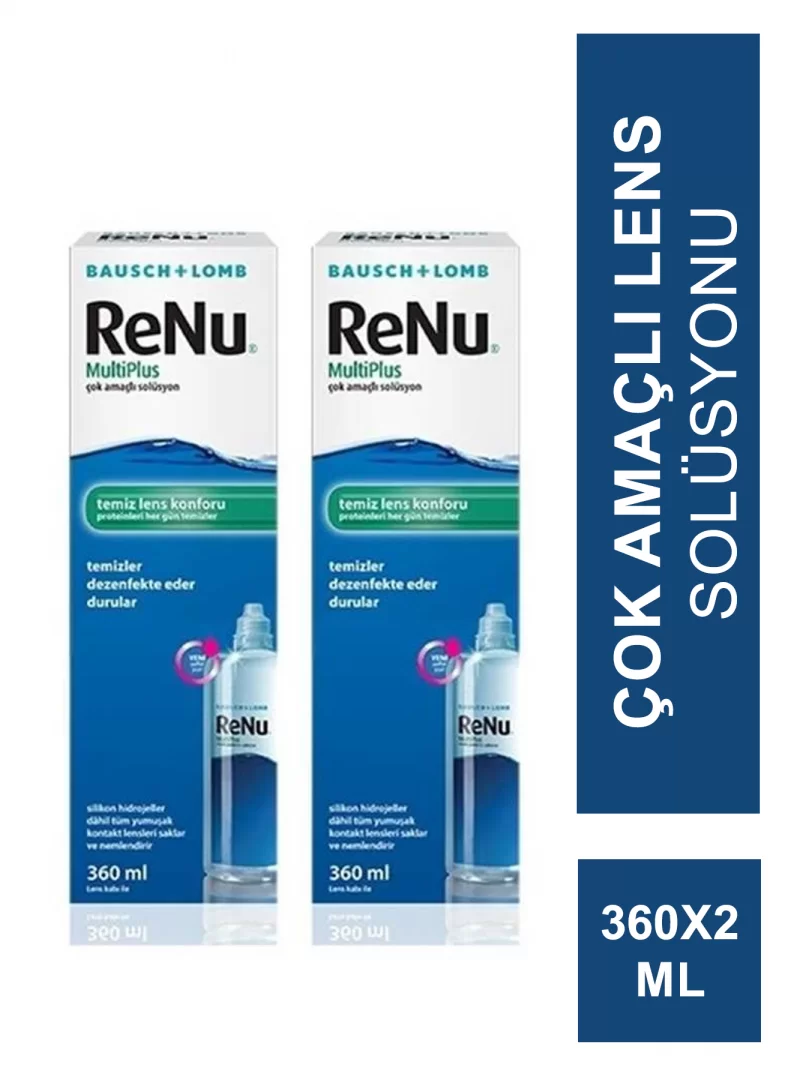 Renu Multiplus Lens Solüsyonu 2'li Ekonomik Paket 2 x 360 ml