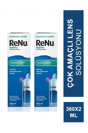 Renu Multiplus Lens Solüsyonu 2'li Ekonomik Paket 2 x 360 ml