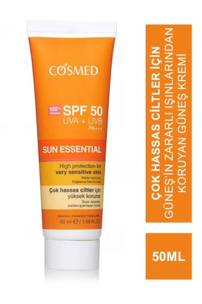 Cosmed Sun Essential Spf50 50 ml Çok Hassas Ciltler İçin Güneş Kremi