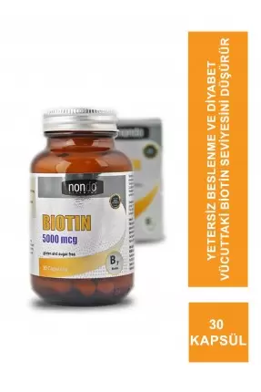 Nondo Biotin 5000mcg 30 Kapsül