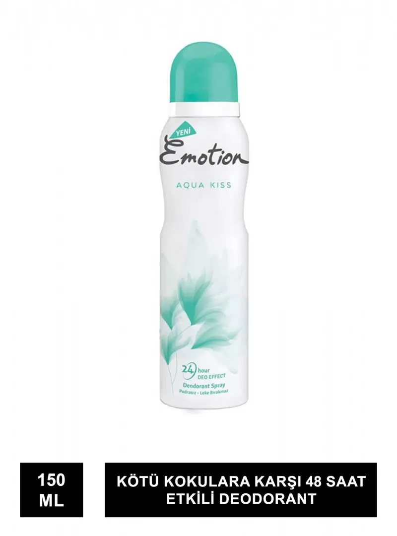 Emotion Aqua Kiss Kadın Deodorant 150 ml (S.K.T 10-2026)