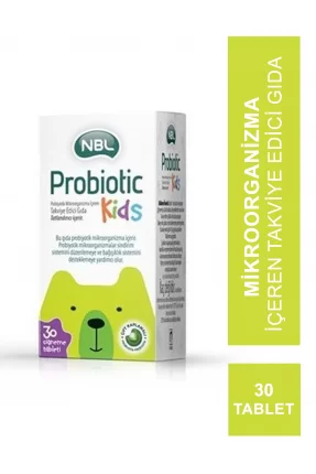 NBL Probiotic Kids 30 Çiğneme Tableti (S.K.T 02-2024)