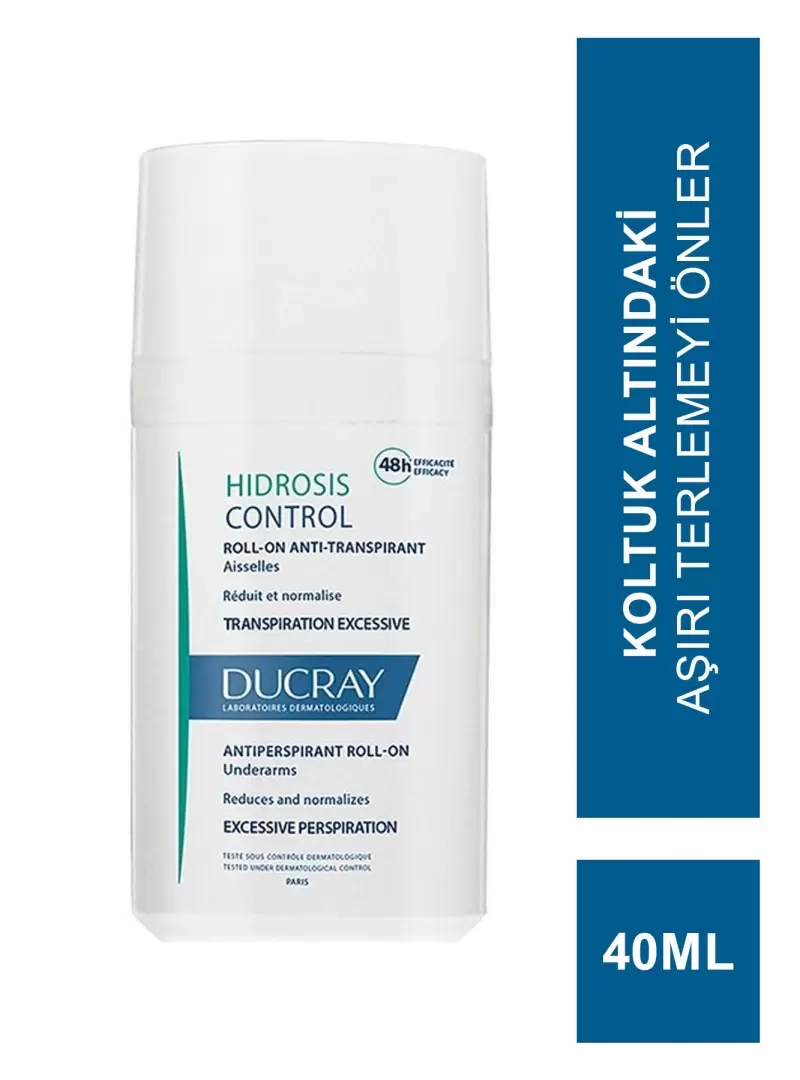 Ducray Hidrosis Control Roll On Anti Transpirant 40 ml