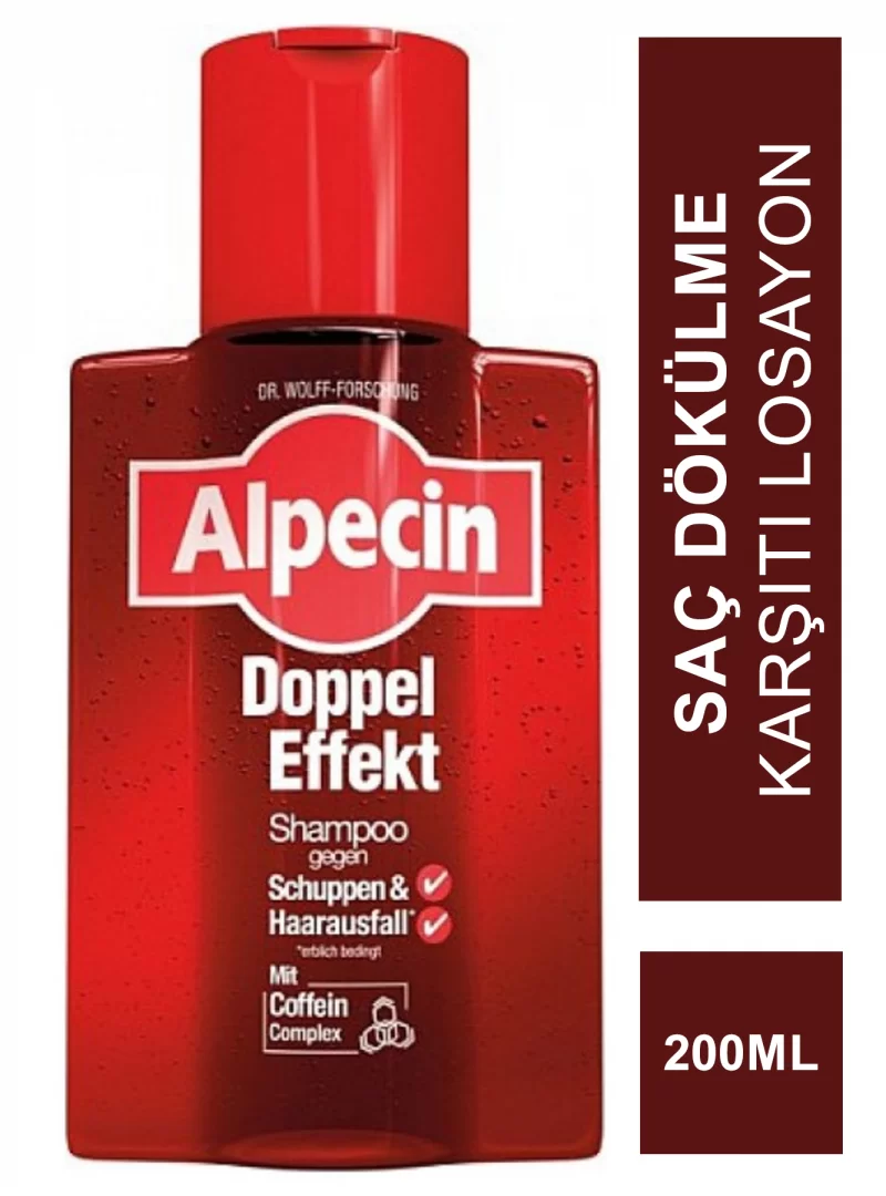 Alpecin Double Effect Shampoo Dökülme ve Kepek Karşıtı Şampuan 200 ml