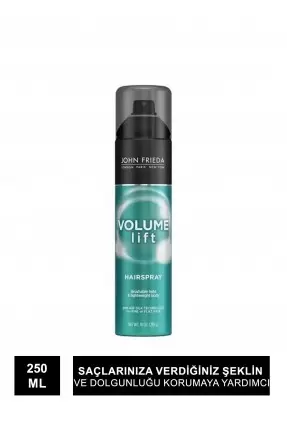 John Frieda Volume Lift Lightwheight Hair Spray 250 ml Hacim Kazandıran Saç Spreyi