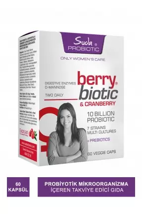 Suda Probiotic Berrybiotic 60 Vegan Kapsül