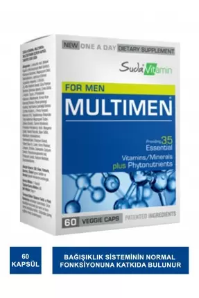 Suda Vitamin Multimen Multivitamin 60 Kapsül