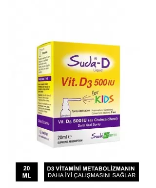 Suda Vitamin Vitamin D3 500IU For Kids 20 ml