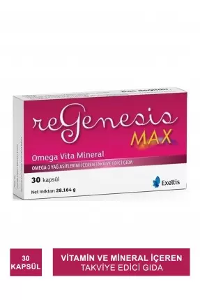 Exeltis Regenesis Max Omega-3 30 Kapsül (S.K.T 09-2023)