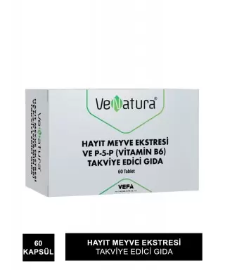 Venatura Hayıt Meyve Ekstresi ve P-5-P Vitamin B6 Takviye Edici Gıda 60 Kapsül