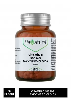 VeNatura Vitamin C 500 MG Takviye Edici Gıda 60 Kapsül