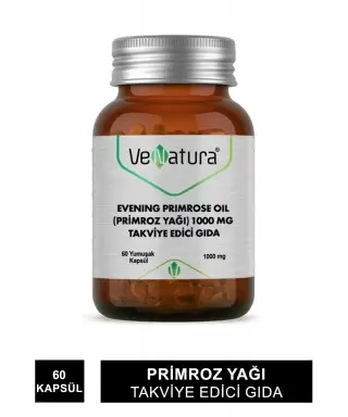 VeNatura Evening Primrose Oil -Primroz Yağı- 1000 mg 60 Kapsül