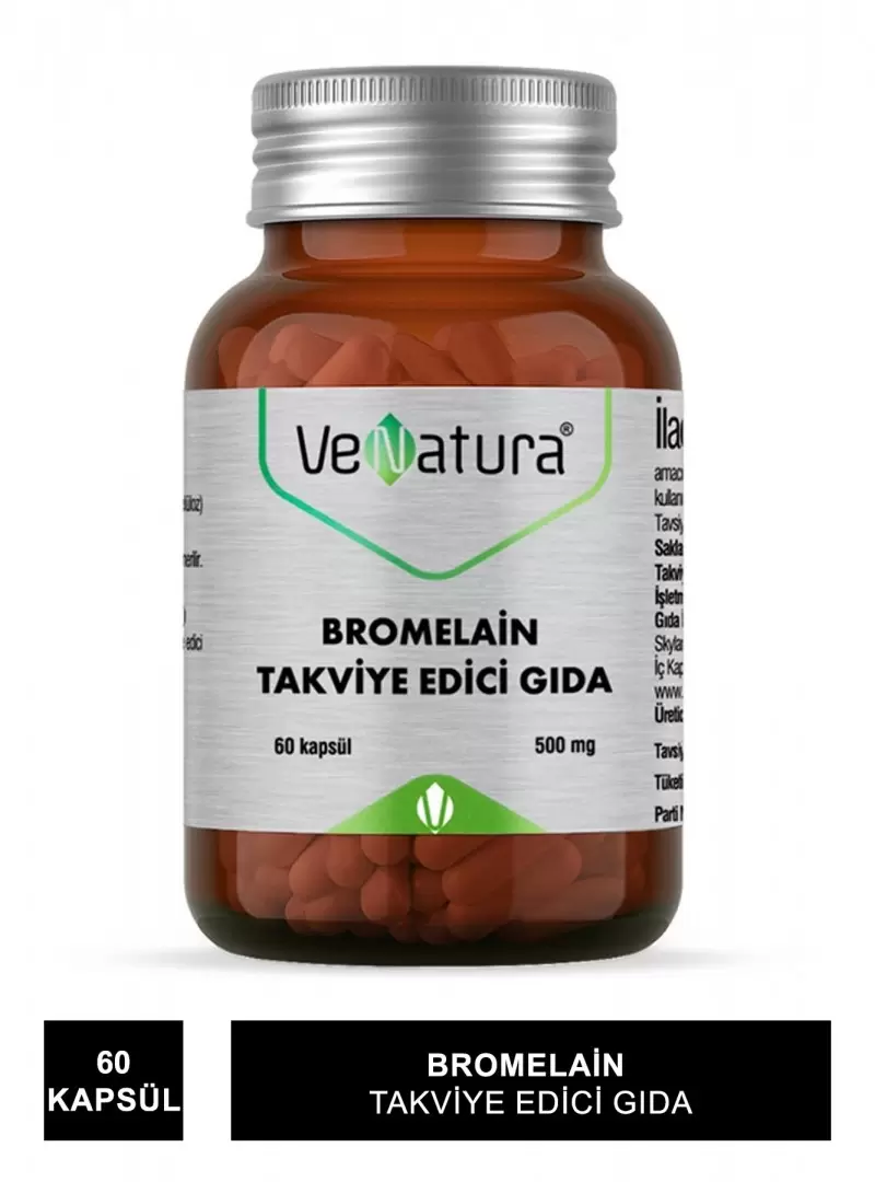 VeNatura Bromelain Takviye Edici Gıda 60 Kapsül