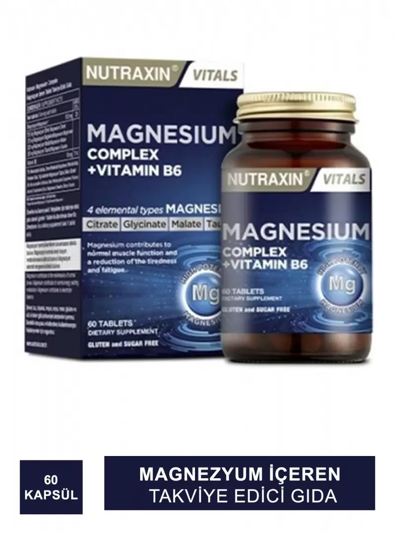 Nutraxin Magnesium Complex 125mg 60 Kapsül