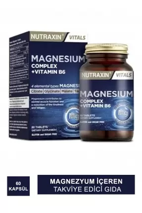 Nutraxin Magnesium Complex 125mg 60 Kapsül