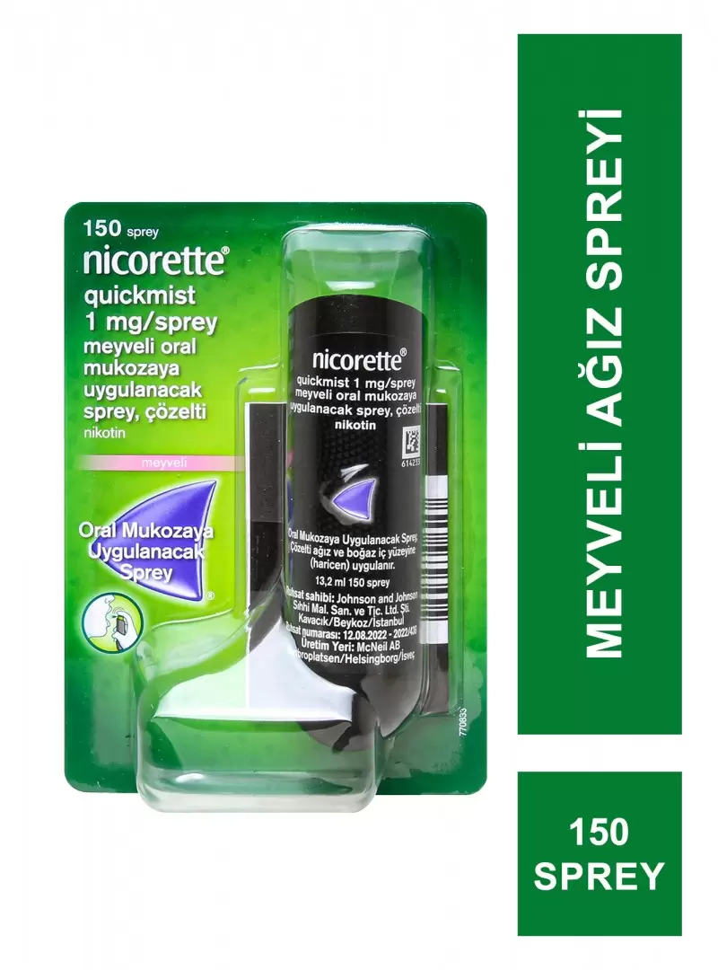 Nicorette Quıckmıst 1 mg Meyveli Ağız Spreyi