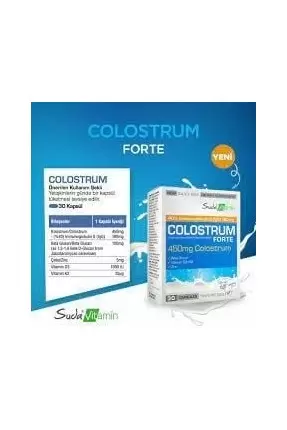 Suda Vitamin Colostrum Forte 30 Kapsül