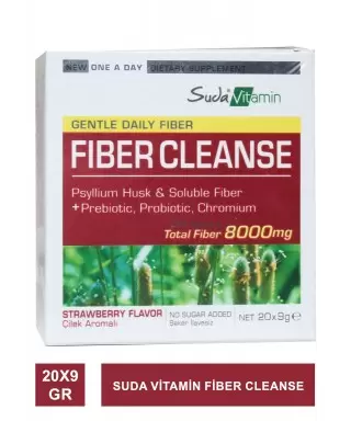 Suda Vitamin Fiber Cleanse Şase 20x9gr