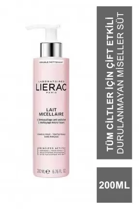 Lierac Double Cleansing Micellar Milk Face & Eyes 200 ml