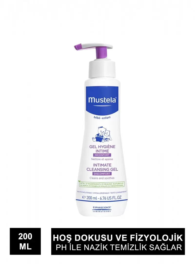 Mustela Intimate Cleansing Gel 200 ml İntim Temizleme Jeli (S.K.T 07-2024)