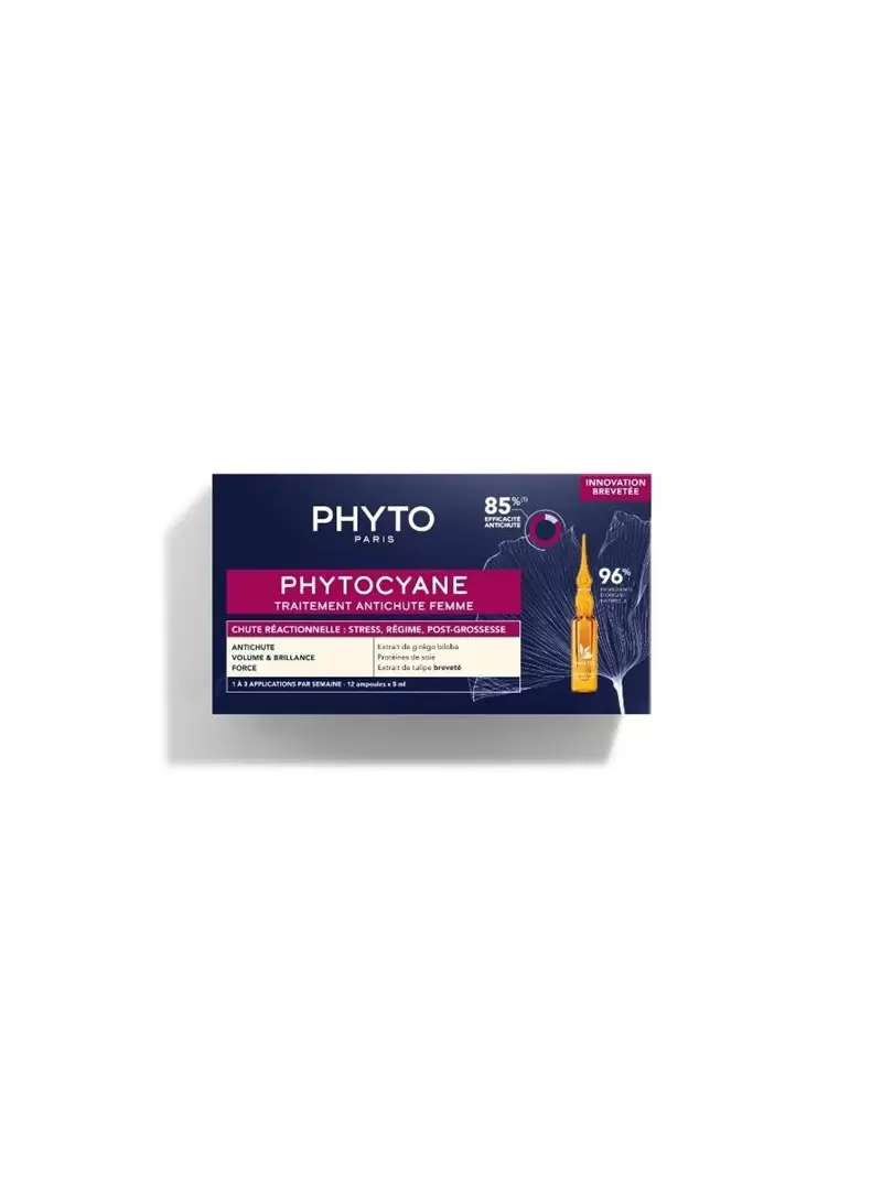 Phyto Phytocyane Kadınlar İçin Tepkisel Saç Dökülmesi Karşıtı Bakım 12 Ampul x 5 ml