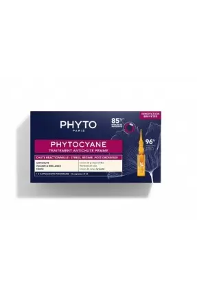 Phyto Phytocyane Kadınlar İçin Tepkisel Saç Dökülmesi Karşıtı Bakım 12 Ampul x 5 ml