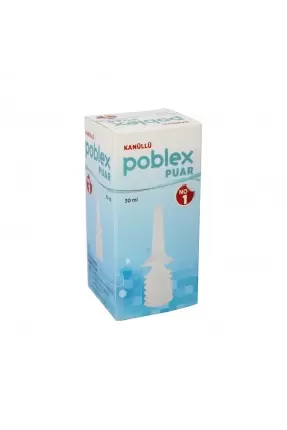 Poblex Kanüllü Puar No:1 30 ml