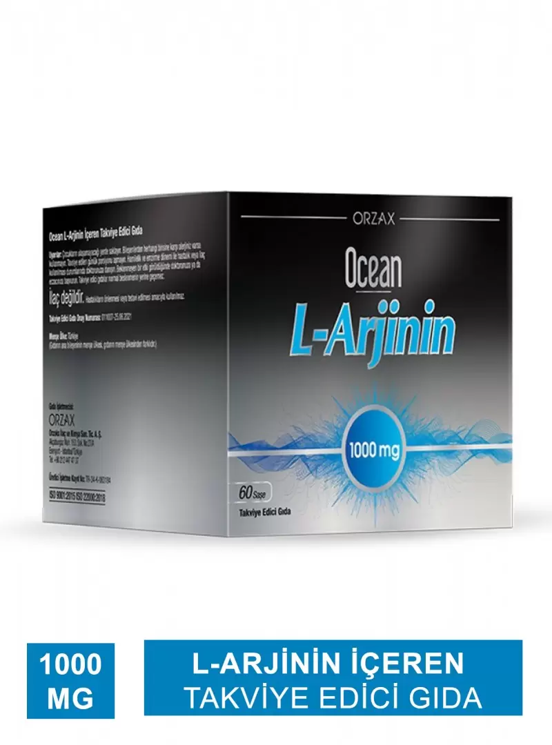 Ocean L-Arjinin 1000mcg 60 Saşe