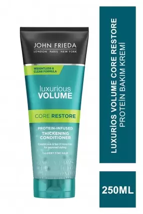 John Frieda Luxurios Volume Core Restore Protein-Infused Clear Conditioner 250 ml Protein Bakım Kremi