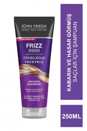 John Frieda Frizz Ease Miraculous Recovery Shampoo 250 ml Kabarık ve Hasar Görmüş Saçlar İçin Şampuan