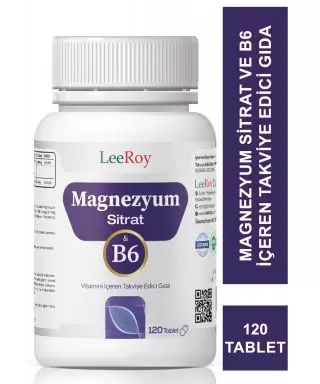 LeeRoy Magnezyum Sitrat&B6 120 Tablet