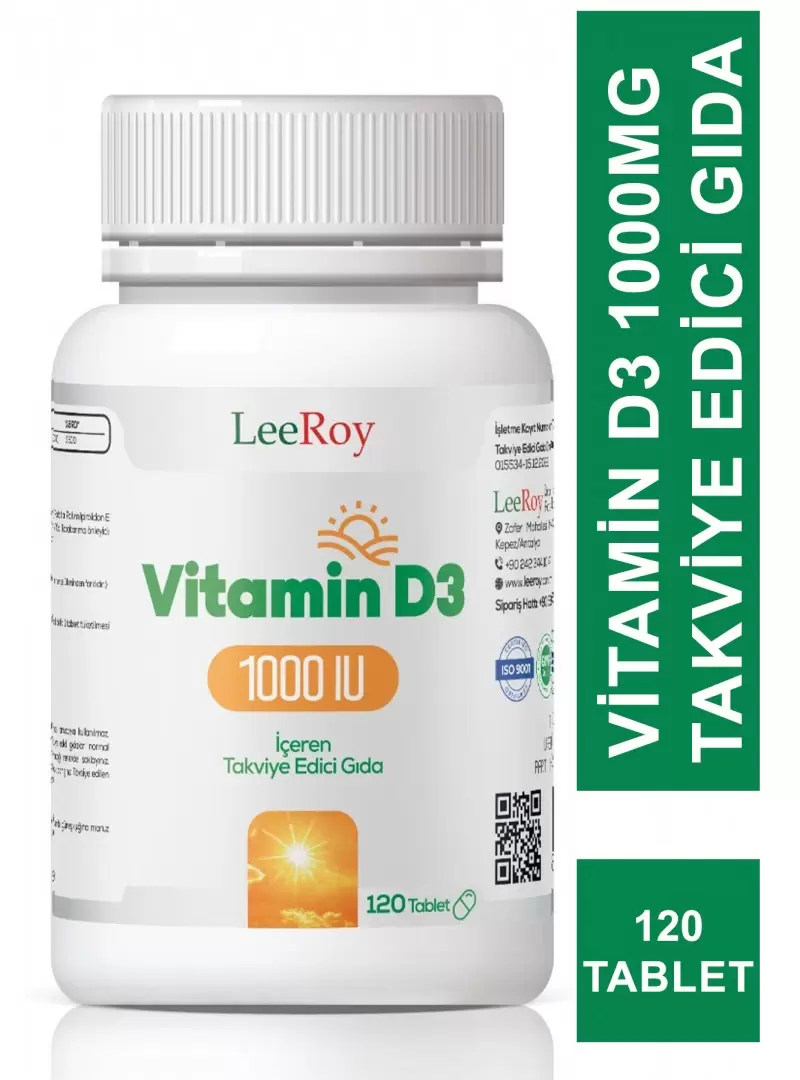 LeeRoy Vitamin D3 1000mg 120 Tablet