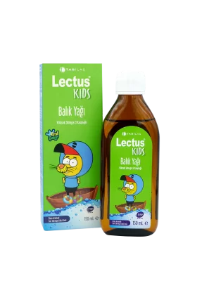 Lectus Kids Balık Yağı Elma Aromalı 150 ml