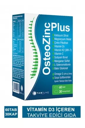 OsteoZinc Plus 60 Tablet + 30 Kapsül