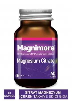 Magnimore Magnesium Citrate&P5P 60 Kapsül