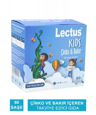 Lectus Kids Çinko & Bakır 60 Saşe