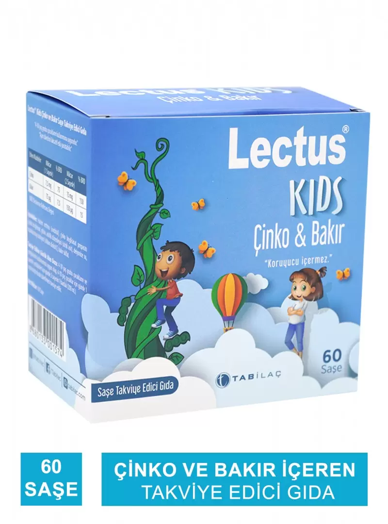 Lectus Kids Çinko & Bakır 60 Saşe