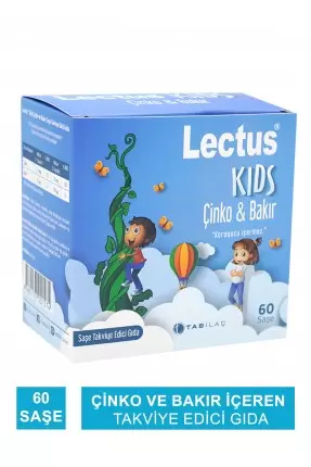 Lectus Kids Çinko & Bakır 60 Saşe