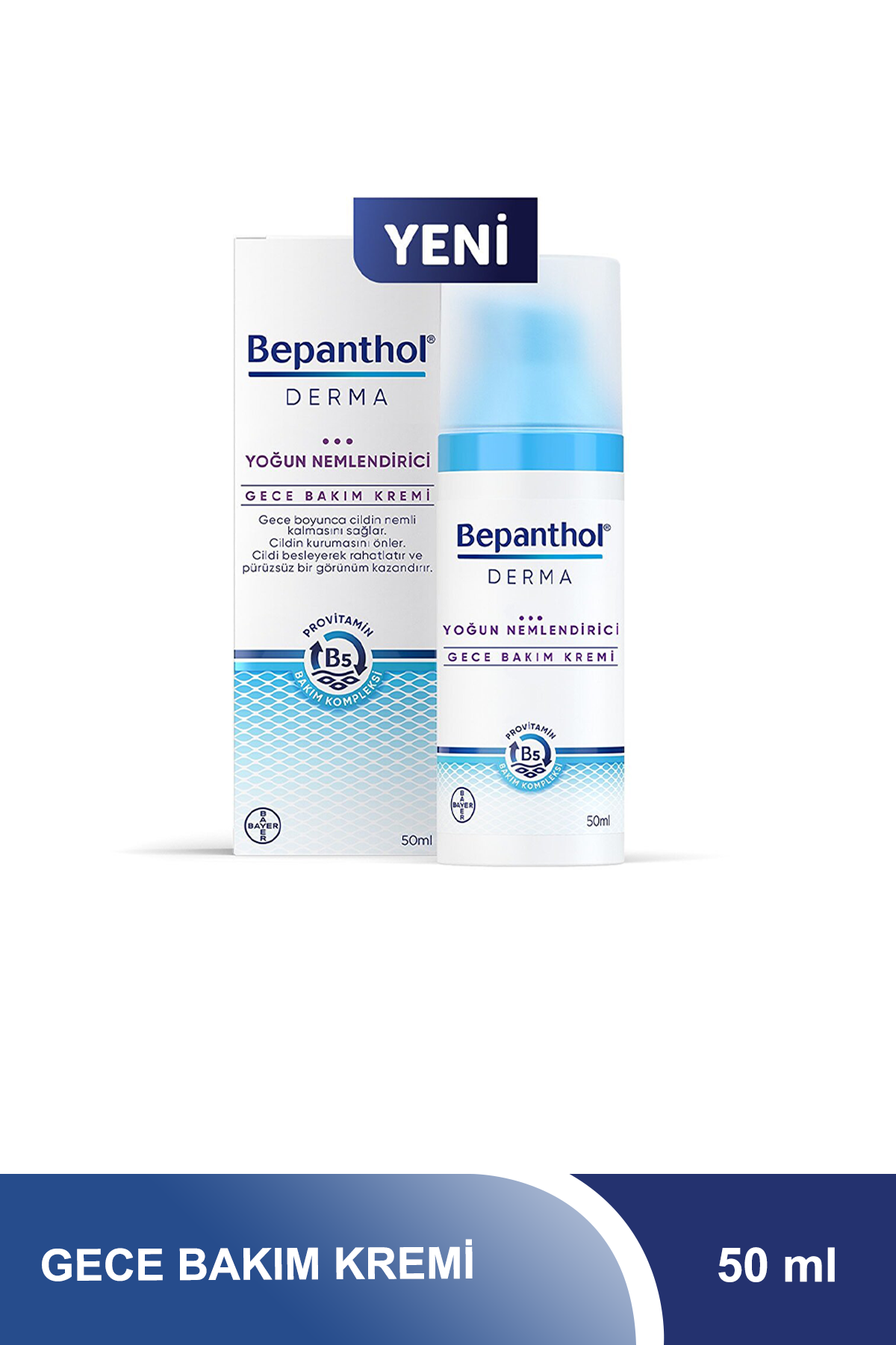 Outlet - Bepanthol Derma Gece Bakım Kremi Yoğun Nemlendirici 50 ml