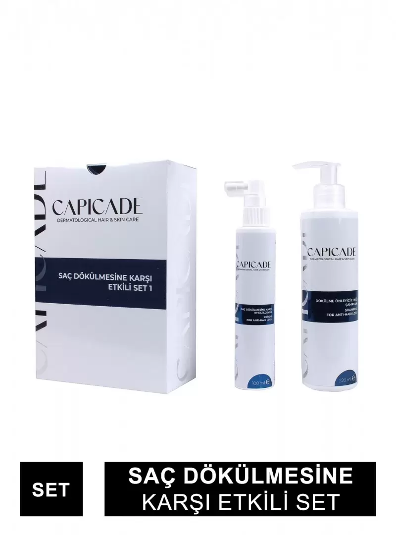 Capicade Saç Dökülmesine Karşı Etkili Set ( Şampuan + Losyon ) 220+100 ml