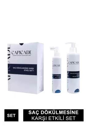 Capicade Saç Dökülmesine Karşı Etkili Set ( Şampuan + Losyon ) 220+100 ml