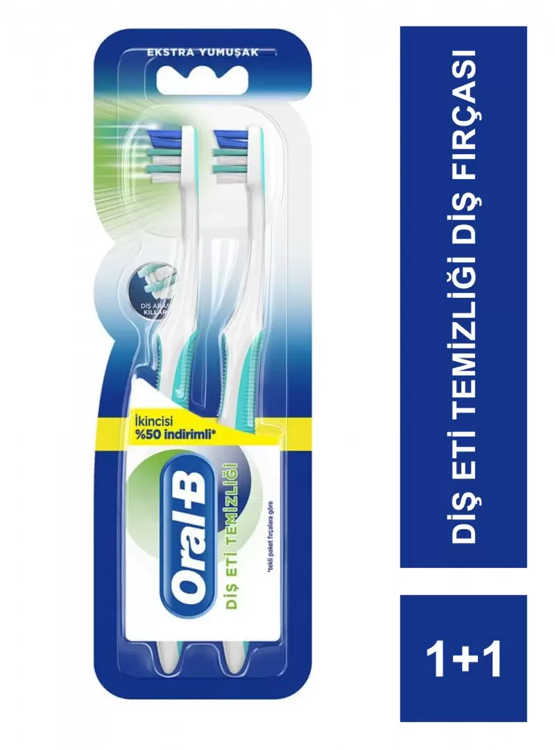 Oral-B Diş Eti Temizliği Diş Fırçası 1+1