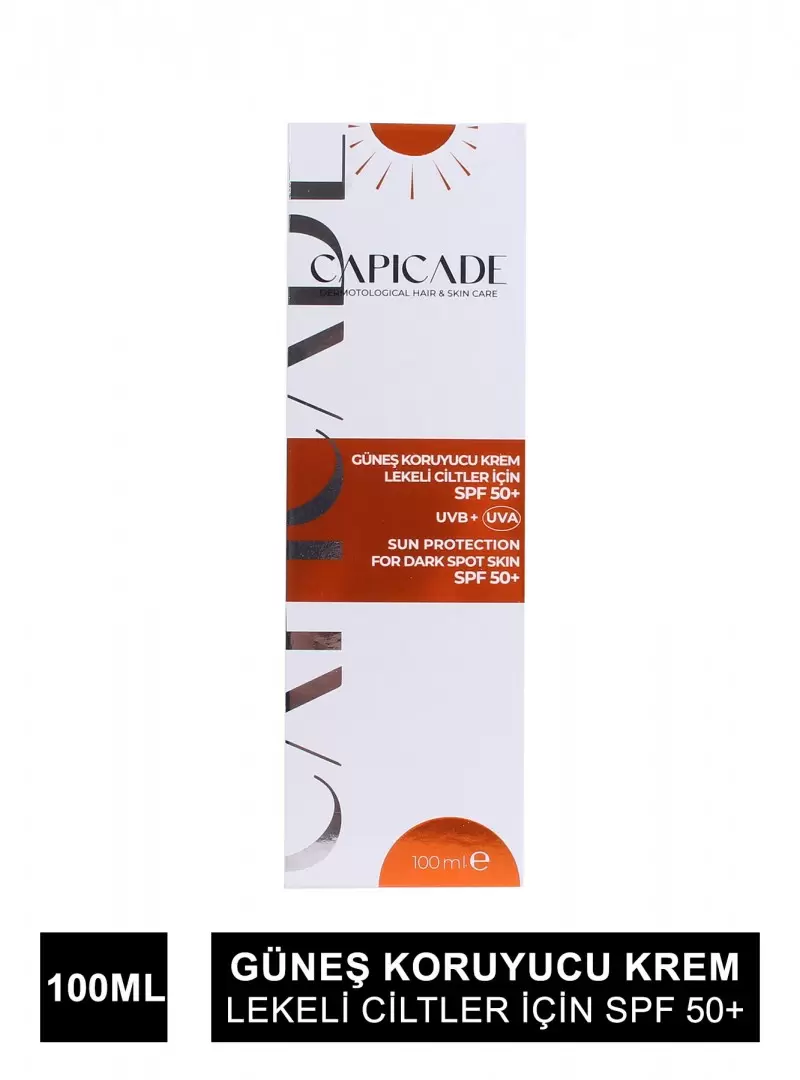 Capicade Güneş Koruyucu Krem Spf 50+ ( Lekeli Cilt ) 100 ml