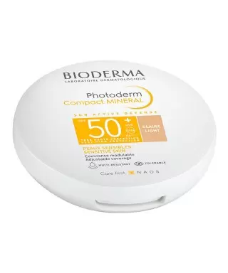 Bioderma Photoderm Compact Mineral Kapatıcı Etkili, Mineral Filtreli SPF50 10 gr - Light