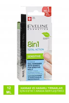 Eveline 8in1 Total Care ( Yoğun Tırnak Sertleştirici ) 12 ml