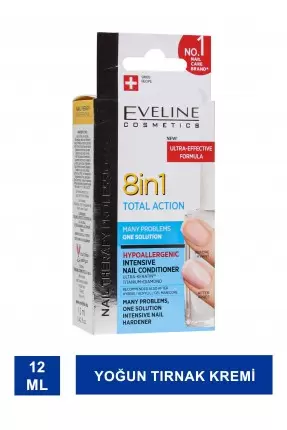 Eveline 8in1 Total Action ( Yoğun Tırnak Kremi ) 12 ml