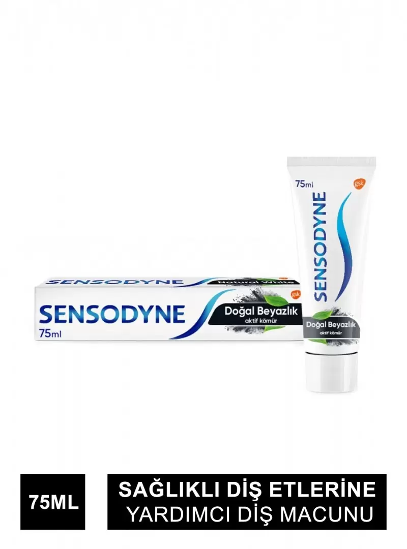 Sensodyne Doğal Beyazlık Aktif Kömür Diş Macunu 75 ml