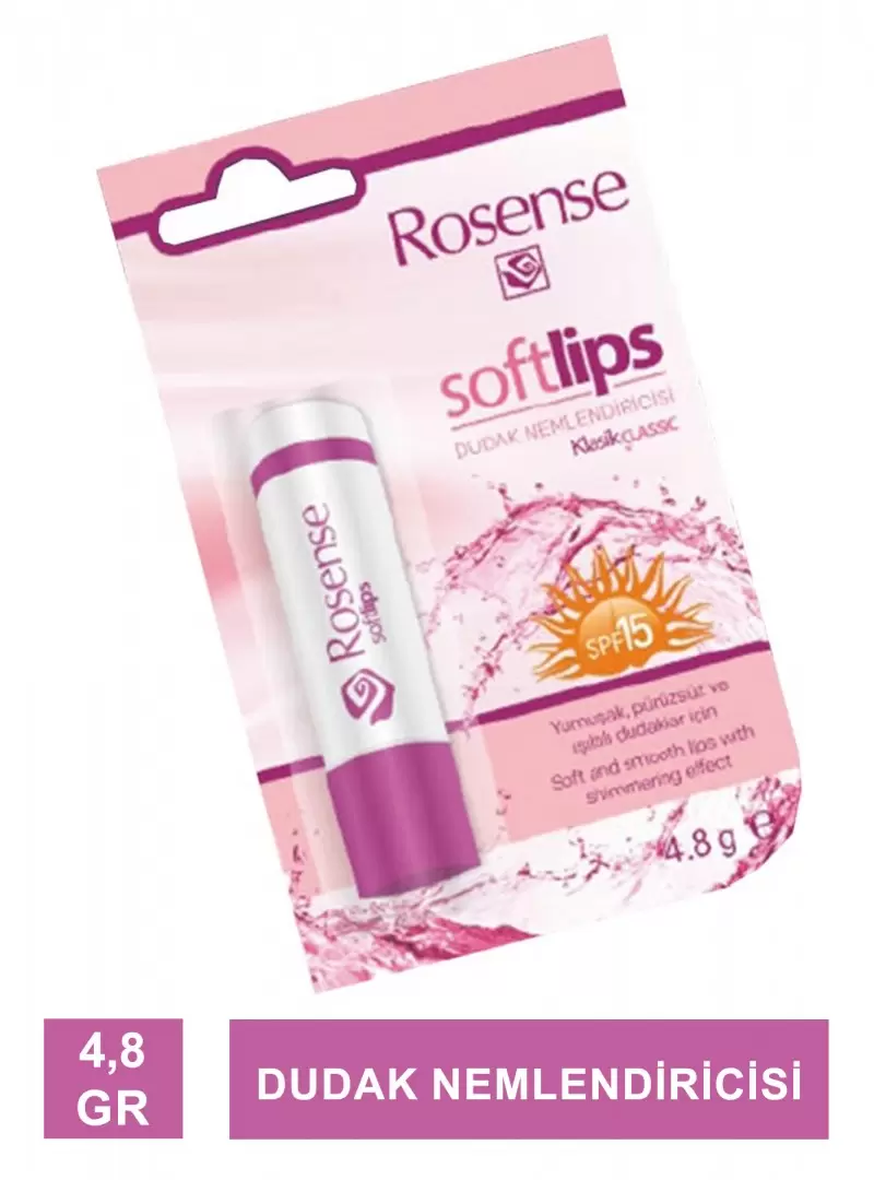 Rosense Soft Lips Dudak Nemlendiricisi 4,8 gr.