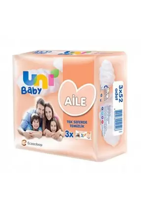 Uni Baby Aile Islak Mendil 3x52 Adet