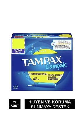 Tampax Compak Normal Tampon 22 Adet